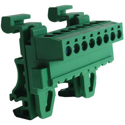 Camblock Plus CTBPD96HG/8FL 5mm DIN Rail Mount Horiz Male Flanged T/Block 8p