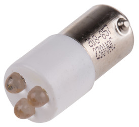 Lampka kontrolna do montażu panelowego 230V ac, biała 25 x 10mm LED RS PRO