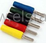 Wtyk banan plastik żółty AL2316