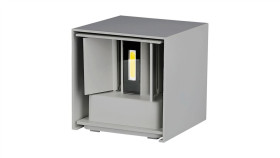 Oprawa Elewacyjna Led 5W 700Lm 4000K Ip65 Kwadrat Szary 217089