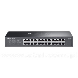 TP-Link ES224G, Switch inteligentny, 24x 10/100/1000 RJ-45, 11,6" z uchwytami na 19"