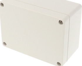 ABS enclosure, (L x W x H) 119 x 89 x 61 mm, light gray (RAL 7035), IP66, 1554FGY