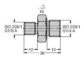 Turck 6835014 Adapter gwintu PCV-G1/8A4 1 szt.