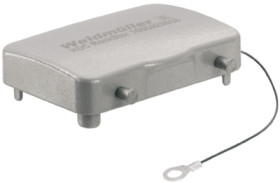 Cover cap, size B32, die-cast aluminum, cross bow locking, IP65, 1165790000