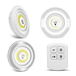 3X LAMPKA COB NA BAT. BEZPRZEW+ PILOT