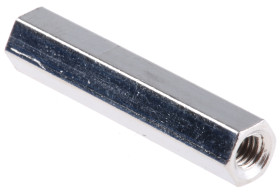 Kołek dystansowy gwintowany gwint M3 długość 25mm Mosiądz Żeński/żeński Sześciokątny Essentra