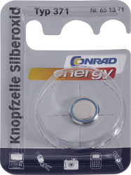 Bateria guzikowa, srebrowo-tlenkowa Conrad Energy 371, 1,5V, 46 mAh