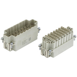 Harting 09161072001 Han Connector Crimp 1pc simplifies cabinet installs