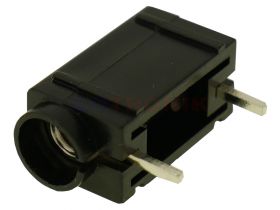 Gniazdo banan 4mm do płytki PCB czarne