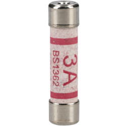 R-TECH 260103 6X25mm 3A 240VAC ceramic fuse Plug Top fuse
