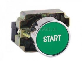 Przycisk zielony niski z opisem Start ( NO )