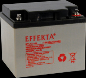 BTL 12-45L Rechargeable AGM battery, 12 V, 45 Ah