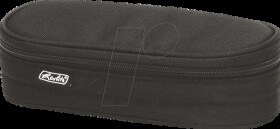 11415924 Pencil case, oval, black