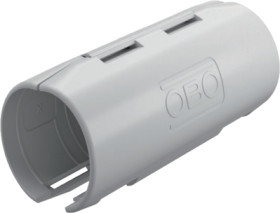 Connecting sleeve, (L x H) 72 x 28 mm, head Ø 25 mm, PP, light gray, for M25, 2154085