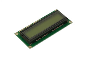 Basic 16x2 Character LCD - Black on Yellow 5V
