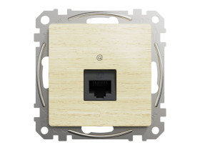 SEDNA DESIGN & ELEMENTS Gniazdo komputerowe RJ45 kat.5e UTP brzoza SDD180451 SCHNEIDER ELECTRIC