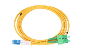 Patchcord Jednomodowy, Duplex, G657A, 3mm, 2m Extralink SC/APC-LC/UPC