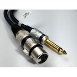 kabel 6.3 wtyk - XLR gniazdo 1,5m VITALCO MK17