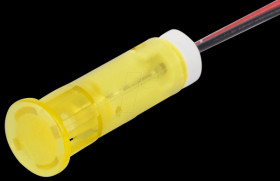 QS83XXY12 Indicator LED, 12 V DC, 8 mm, wired, yellow
