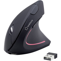 Renkforce RF-4509682 RF-WM-322 Mouse Radio Optical Black 5 Buttons 1600 dpi