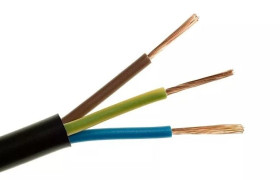 Przewód mieszkaniowy H03VV-F (OMY) 3x1,5 żo czarny /50m/