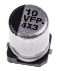 Kondensator 10μF 35V dc SMD Panasonic 4 (Dia.) x 5.8mm