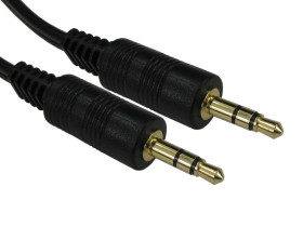 Złącze AUX złącze A: Jack stereo 3,5 mm złącze B: Jack stereo 3,5 mm długość 500mm RS PRO Czarny rodzaj A Męskie rodzaj