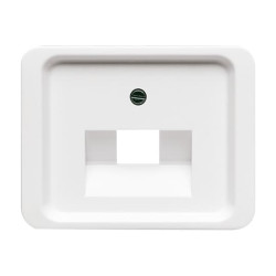 Płytka czołowa, RJ45, Biały