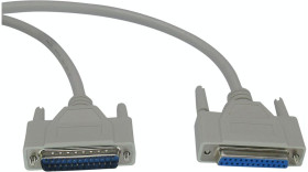 D-sub cable, DB25, m-f 10 m 25-pin malet