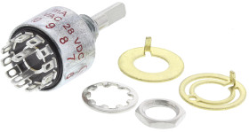 Przełącznik obrotowy, DPST, 250 mA przy 28 V DC, 125 V ac, 28V dc, 6-położeniowy, C & K