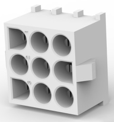 Pin header, 9 pole, pitch 6.35 mm, straight, natural, 641971-1