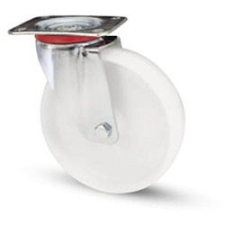 Koło samonastawne średnica kabla 80mm Pojedyncza śruba RS PRO 120kg wysokość całkowita 108mm