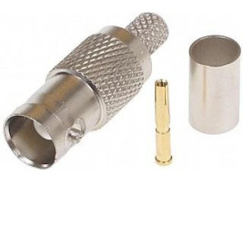 Gniazdo BNC zaciskane na przewód CCTV RG-59 HQ