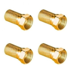 Wtyk sat F 6,8 mm Gold CU LB0104 Vayox (opakowanie 4 szt.) PAK.