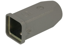 Obudowa złącza; Han A; 19200031440; 3A; stop cynku; proste; na przewód; 1 górne wyjście przewodu; do 1 klamry; wyjście na dławni