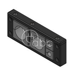 Rama przepustowa KEL-U 24, na 2 moduły KT małe i 2 moduły KT duże, czarna, 54244