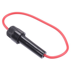 Black 30mm Inline Fuseholder 20A 250V R3-32B3