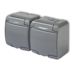 JUNIOR szare Gn.podwójne IP54 4GHE-3 kl.sza KARLIK