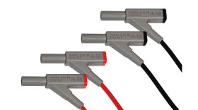 Przewód kontrolny do multimetrów długość przewodu 950mm PeakTech Przewody pomiarowe 16A Wtyk bananowy 4 mm Przewód