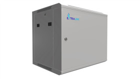 Szafa Rack Montowana Na Ścianie, Drzwi Blaszane Pełne Extralink 9U 600X450...