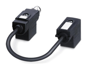 Przewód czujnik-siłownik Złącze A DIN 43650 Form B x 2 liczba rdzeni 4 długość 200mm Rodzaj A Żeńskie Złącze B Złącze