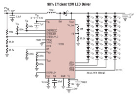 4-String 120mA LED Driver with ±1.5% Current Matching