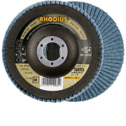 Rhodius 210480 LSZ F3 Flap Disc 115 mm Zirconium-Aluminium Oxide