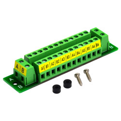 16Amp 48V 2x12 Position Terminal Block Distribution Module, OONO D-1410