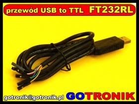 Konwerter USB - TTL układ FTDI FT232RL