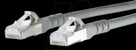1308451533-E Patch cord RJ45 Cat.6A AWG26 S/FTP LSHF 1.5 m gray