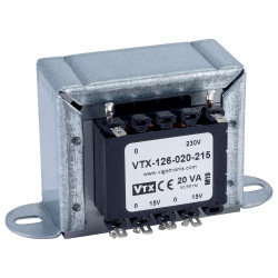 Vigortronix VTX-126-020-215 Chassis Transformer 230V 20VA 15V&#x2B;15V
