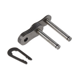 Ogniwo łańcucha rolkowego, typ: 12B-2, połączenie: ‎Łącze łączące, Stal