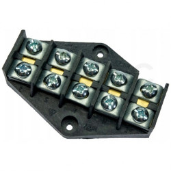 Listwa zaciskowa LZ 5-torowa 5x10mm2 czarna 57A 400V PAWBOL