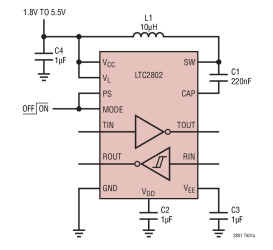 1.8V to 5.5V RS-232 Single and Dual Transceivers